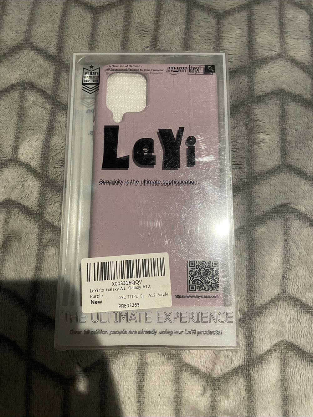 Purple Phone Case for Galaxy A12 - Slim Protective Cover